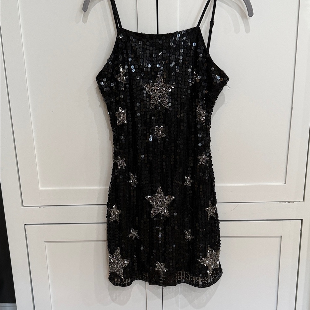 Nasty Gal Black Sequin party Dress